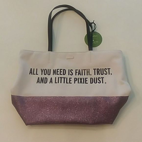 kate spade disney tote pixie dust